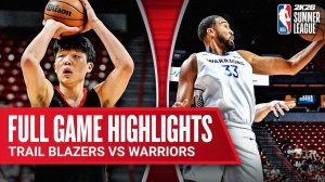 TRAIL BLAZERS vs WARRIORS | ЛЕТНЯЯ ЛИГА НБА | ПОЛНЫЙ ОБЗОР МАТЧА
