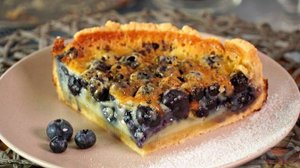 Нежный, сливочный, ягодный. ПЕСОЧНЫЙ ПИРОГ С ГОЛУБИКОЙ