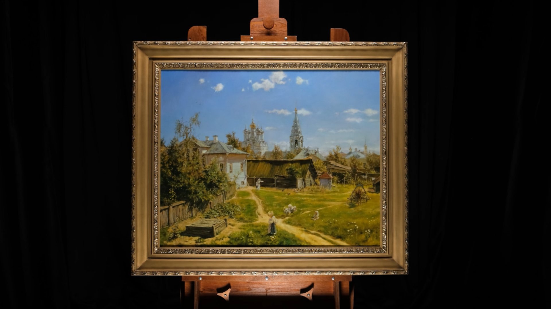 Василий Поленов "Московский дворик" 65х80 см смотреть онлайн