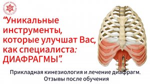 “Преподаватель даёт уникальный инструменты для лечения диафрагм”. Отзывы после обучения