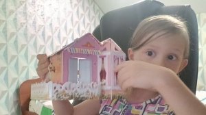 Розовый дом и ракета из пазлов 3D. Часть 2