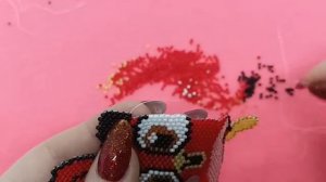 RED Кирпичное плетение Часть 4 из 6  от Светланы Литвиновой