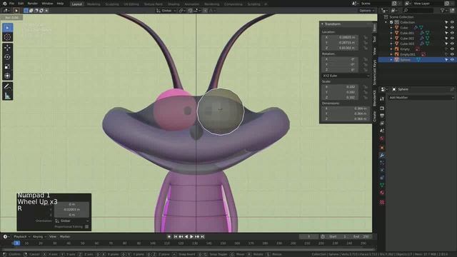 Modeling The Joey Character From Oggy And The Cockroaches Show - Zerina Cmajcanin - Skillshare_6