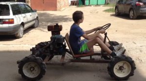 Карт из мотоблока Нева и бензопилы Дружба-2014 г..