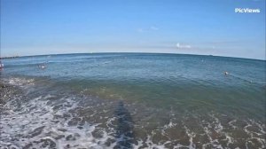 Сочи Лазаревское пляж Калипсо сегодня 26 июля 2025. Обстановка на море, погода сейчас в Лазаревском