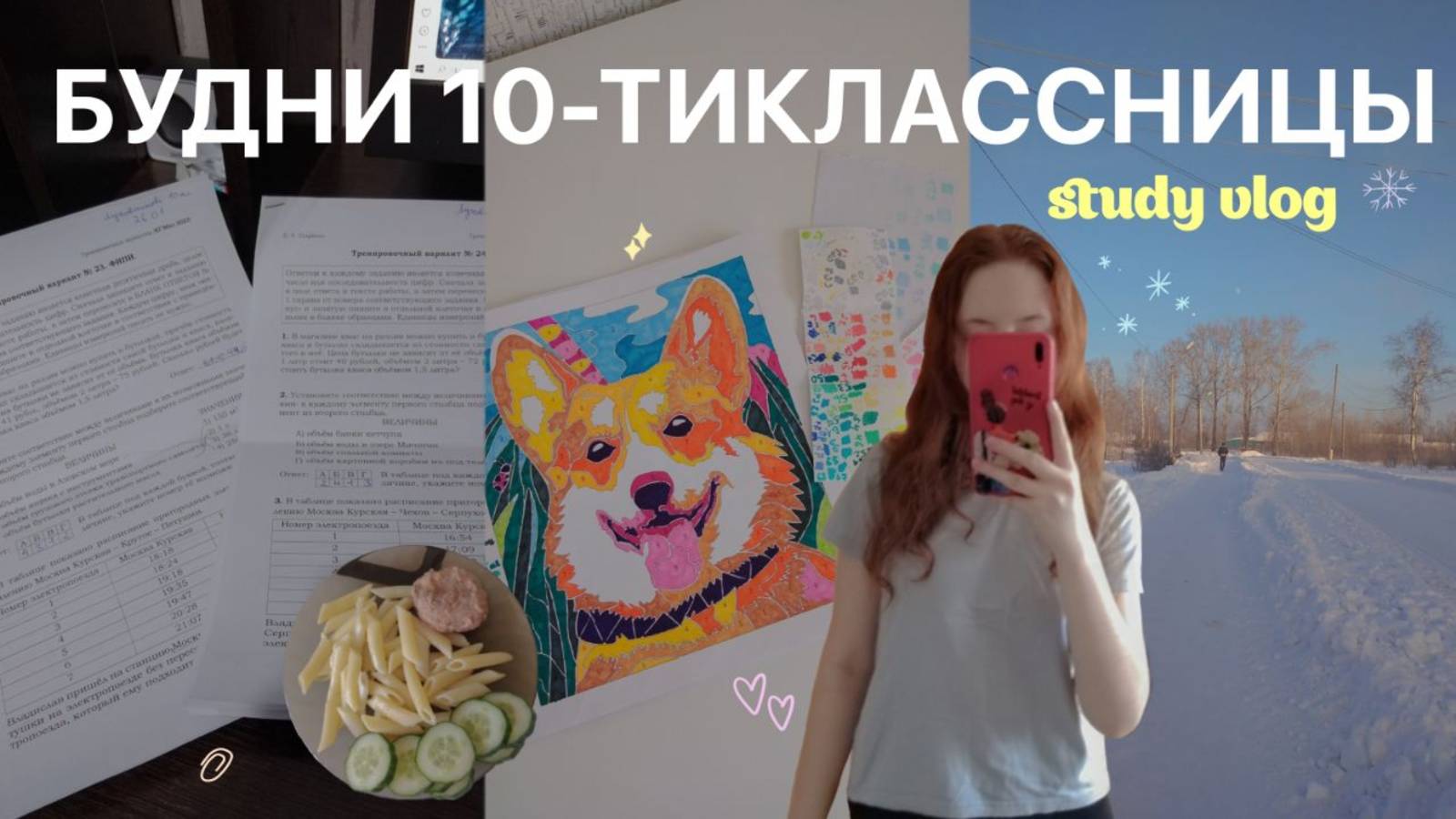 НЕДЕЛЯ ИЗ ЖИЗНИ 10-ТИКЛАССНИЦЫ | study vlog 24 | учёба, зима, рисование, подготовка к ЕГЭ, выходные смотреть онлайн