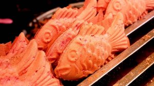 Бунгёппанг из сладкого картофеля (булочка в форме рыбы) - корейская уличная еда