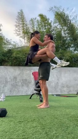 When the dumbbells at the gym aren’t heavy enough do this..