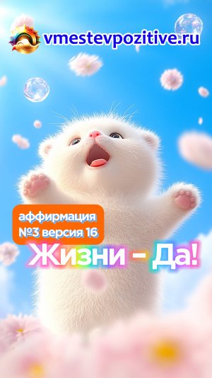 Affirmation. Female. №3. Жизни - Да! (v16)