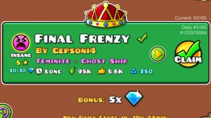 На этот уровень у меня ушло 50 ПОПЫТОК - FINAL FRENZY|GD