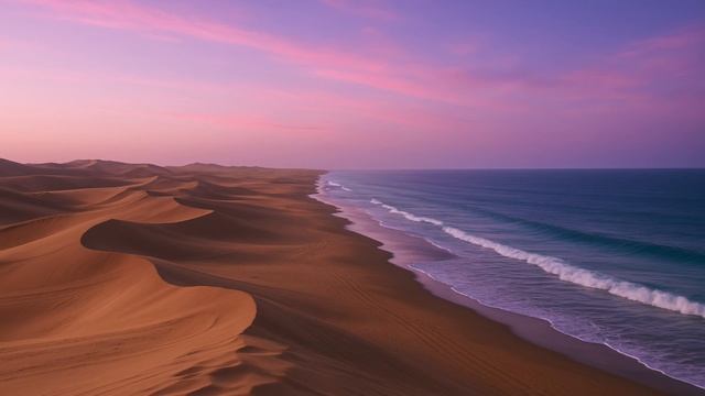 Where The Desert Meets The Ocean ｜ Ambient Soundscape-(1080p30)