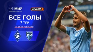 Все голы 25.07.2025 | 2 тур Мир РПЛ 2025/26