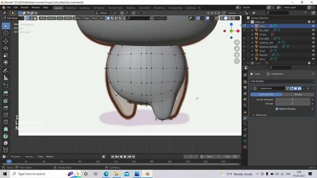 584846-05 - Body + Legs Lesson 4 - From 2D Illustration to 3D Your first day in Blender 3D
