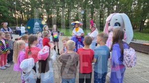 В парке на ул. Красноармейской прошла весёлая зажигательная детская игровая программа