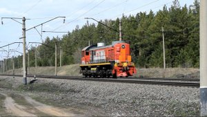 Тепловоз ТЭМ2-3113 резервом.