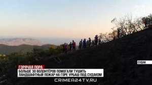 Борьба с огнём: ландшафтный пожар локализовали под Судаком