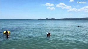 Геленджик пляж Солнечный сегодня 26 июля 2025. Море и погода в Геленджике сейчас. Обстановка