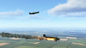 ЛаГГ-3 против Ju52.