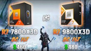 Ryzen 7 9800X3D vs Ryzen 7 7800X3D - Test in 10 Games