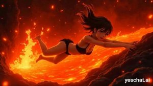 Падение девушек в магму