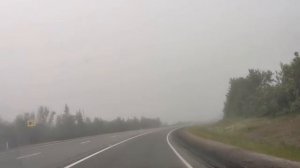 Густой туман в Мурманской области