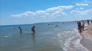 Анапа пляж Витязево сегодня 26 июля 2025. Море, погода в Анапе сейчас. Есть ли мазут на пляжах Анапы