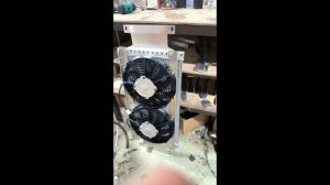 Установка кондиционера в штатное место Газель Некст, ставим 12  вентиляторы с изогнутыми лопастями.