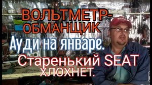 Старенький SEAT глохнет, Вольтметр - обманщик, Ауди на январе 5.1