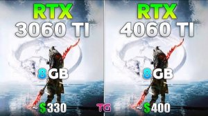 RTX 3060 Ti vs RTX 4060 Ti - Test in New Games 2025