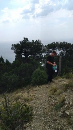 Поднялись на гору в живописном уголке нашей РОДИНЫ на Чёрном море в Большом Утрише