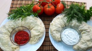 Ханум с мясом и картошкой на пару. Очень вкусно.