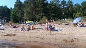 На пляже в Коккорево, Ладога