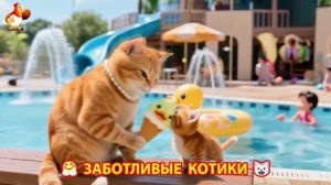 Заботливые котики спешат на помощь (197)