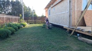 Пол крыши готово , занимаюсь делами, Жизнь в Деревне