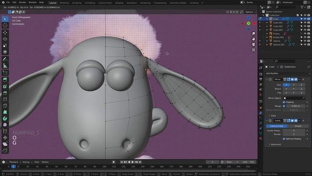 575761-05 - Modeling The Mouth - Learn How To Create Stop Motion Character in Blender
