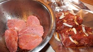 Говядина в фольге в мультиварке