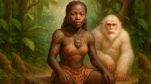 ЧЁРНАЯ КОРОЛЕВИШНА ДЖУНГЛЕЙ УЧИТ БЕЛОГО МЗУНГУ ЖИЗНИ в АФРИКЕ МТВАПА