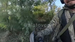 Появились кадры счастливого промаха вражеского FPV-камикадзе рядом с военкором Филатовым на Покр...