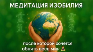 Медитация Изобилия, после которой хочется обнять весь мир