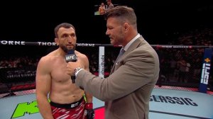 UFC Абу-Даби: Муслим Салихов - Слова после боя
