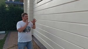 Покраска деревянного дома из клееного бруса - Команда ПАКЛЯ