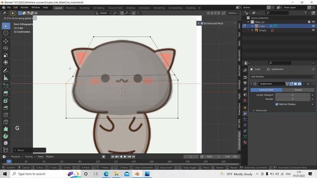 584846-02 - Head Lesson 1 1 - From 2D Illustration to 3D Your first day in Blender 3D
