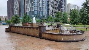 Тюмень. Фонтан у сквера Машарова