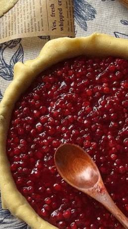 🥧Брусничный пирог с тимьяном