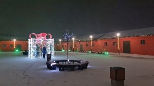 Зима Лебедянь вечер прогулка