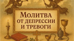 Молитва от депрессии и тревоги