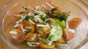 Быстрые помидоры с чесноком