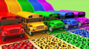 Школьный автобус против Пожарной машины на Магическом Слайде! 🚍🚒