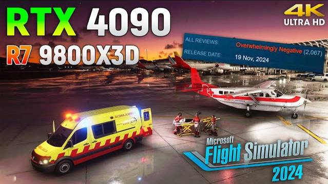 Microsoft Flight Simulator 2024 : RTX 4090 24GB + Ryzen 7 9800X3D