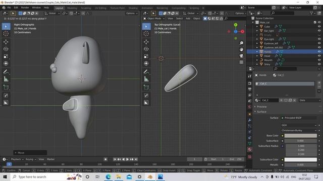 584846-06 - Hands Lesson 5 - From 2D Illustration to 3D Your first day in Blender 3D
